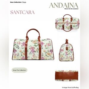Andaina Floral Duffle Bag